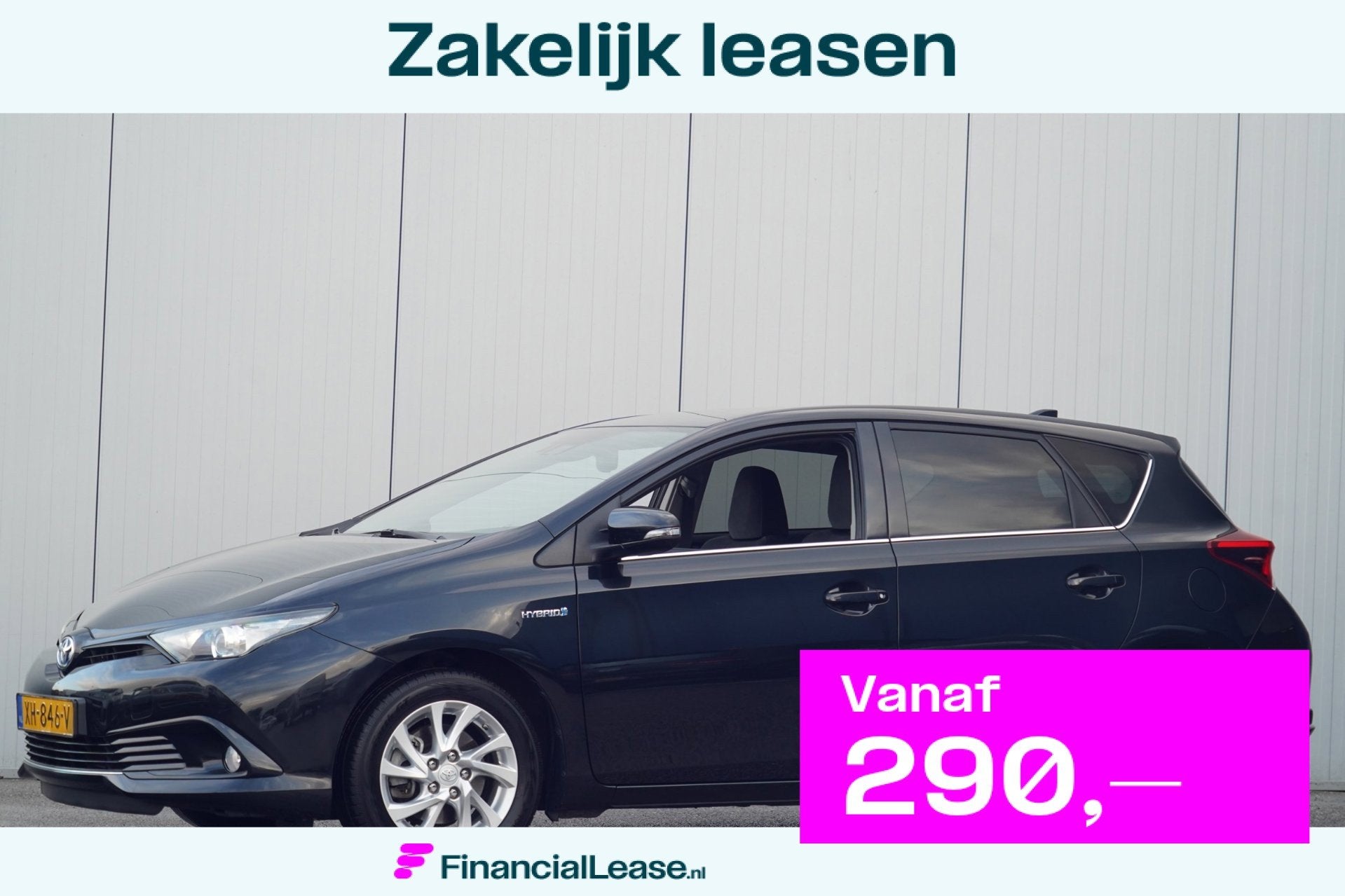 Toyota Auris 1.8 Hybrid Business Plus / 90dkm NAP / Navi / C, Gebruikt, 4 cilinders, Zwart, Origineel Nederlands
