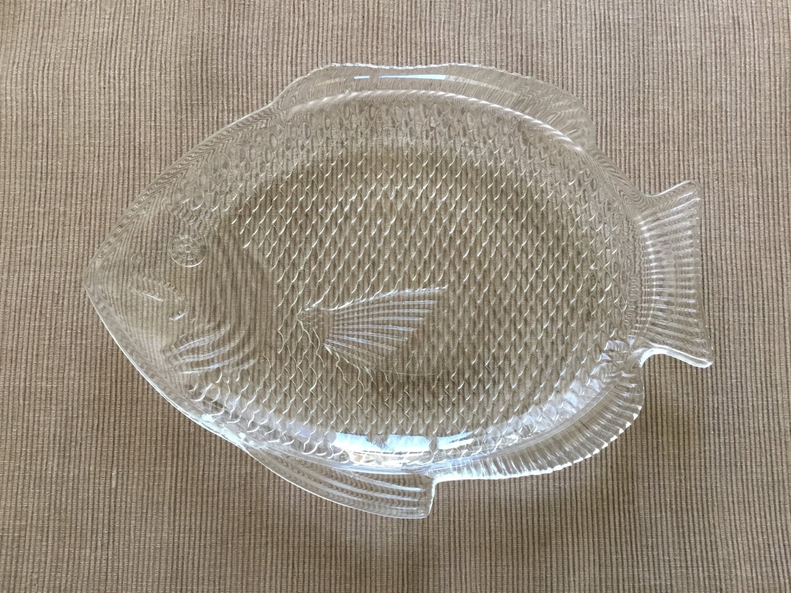 Glazen visschaal - Vintage serveerschaal in visvorm, Overige merken, Vintage, Nieuw, Ophalen of Verzenden