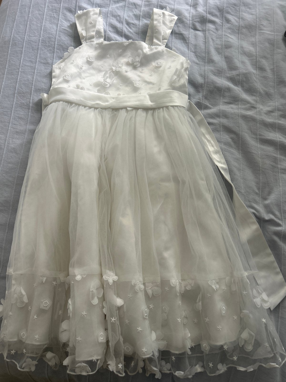 Witte feestjurk met bolero voor meisjes, Ophalen of Verzenden, Gebruikt, Meisje