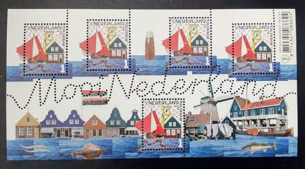 NVPH 3386 Mooi Nederland 2016 Vissersplaatsen - Volendam, Postzegels en Munten, Verzenden, Na 1940, Postfris