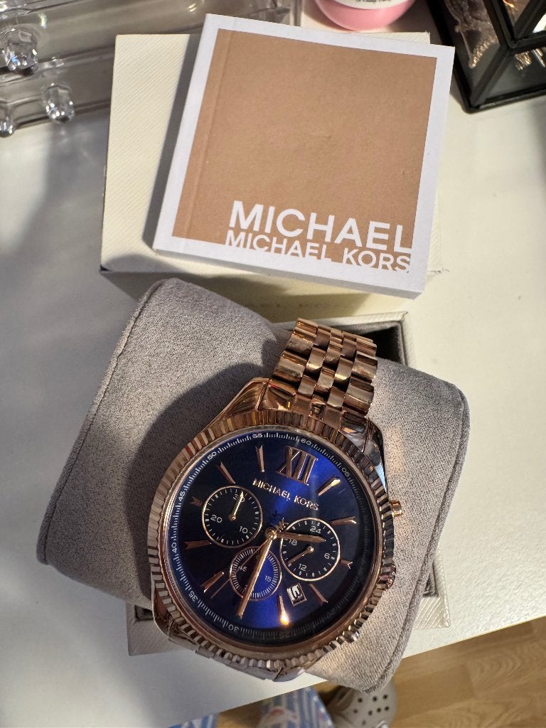 Michael Kors horloge, Staal, Staal, Polshorloge, Zo goed als nieuw