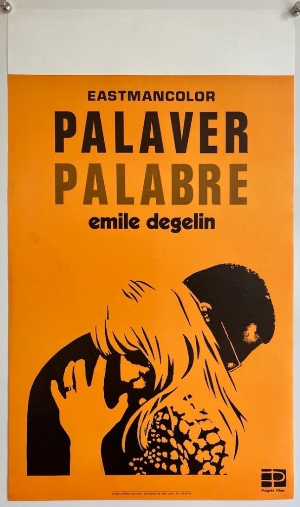 Palaver (1969) - Originele filmposter, Verzenden, Gebruikt, A1 t/m A3, Film en Tv