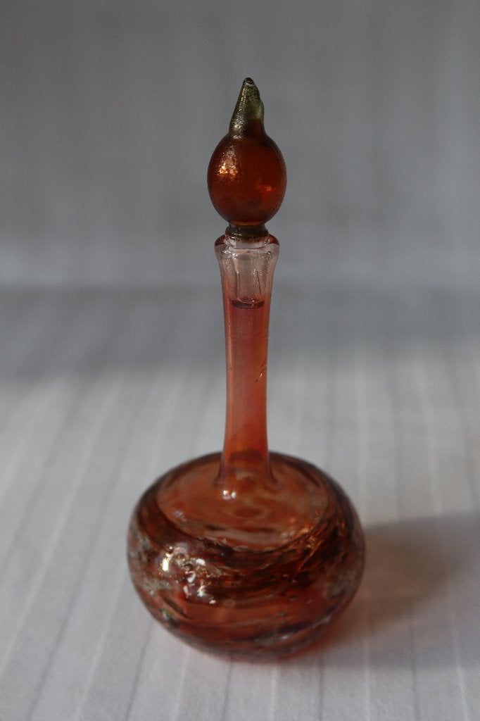 Vintage Mid-Century design glas parfumflesje 1950-1960, Antiek en Kunst, Ophalen of Verzenden