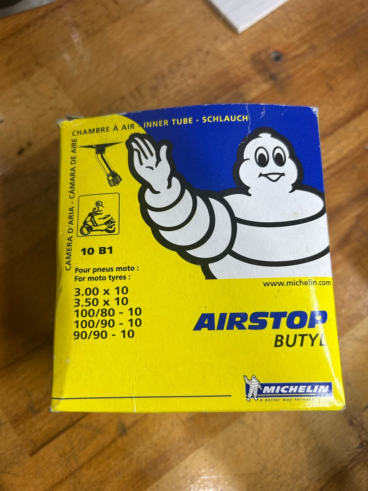 Michelin Airstop Butyl Binnenband 10 inch, Ophalen of Verzenden, Nieuw