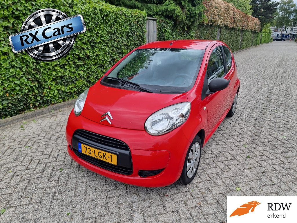❗Zeer nette Citroën C1 1.0 3-DRS 2010 Rood NAP✅ lage km's ✅❗, Auto's, Voorwielaandrijving, Dealer onderhouden, Stof, 4 stoelen