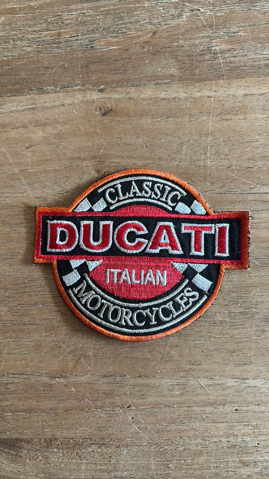 Ducati classic motorcycles badge, Motoren, Ophalen of Verzenden