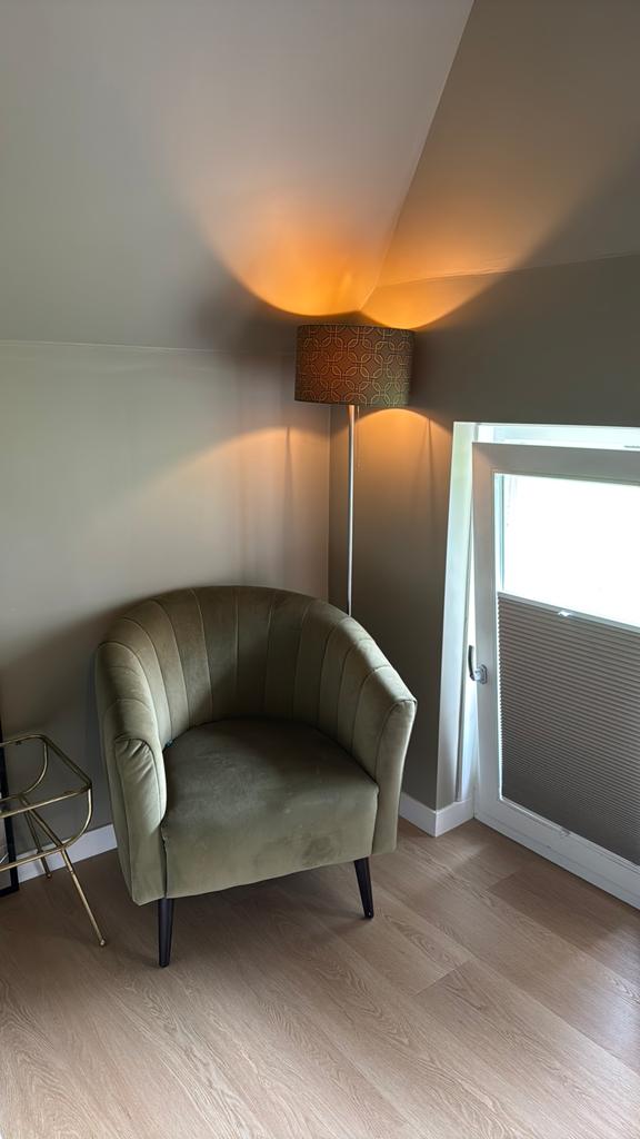 Fauteuil groen, Huis en Inrichting, Stoelen, Ophalen, Zo goed als nieuw, Overige kleuren, Eén