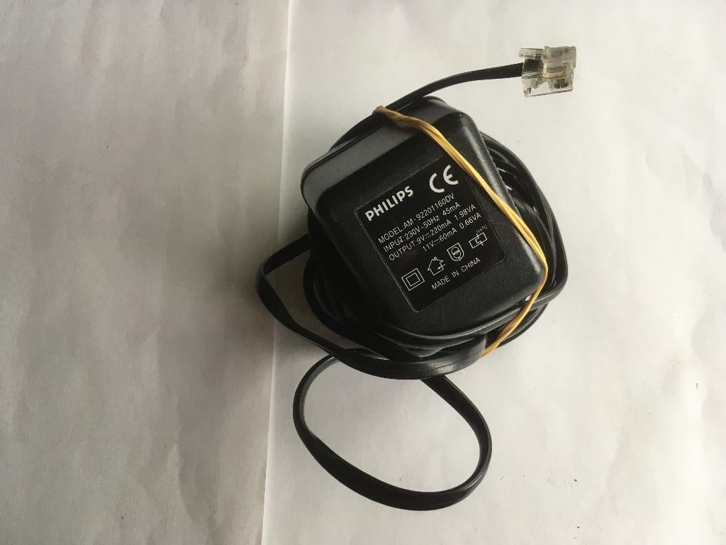 philips adapter AM-92201160DV 9V - 220mA / 11V - 60mA, Ophalen of Verzenden, Refurbished