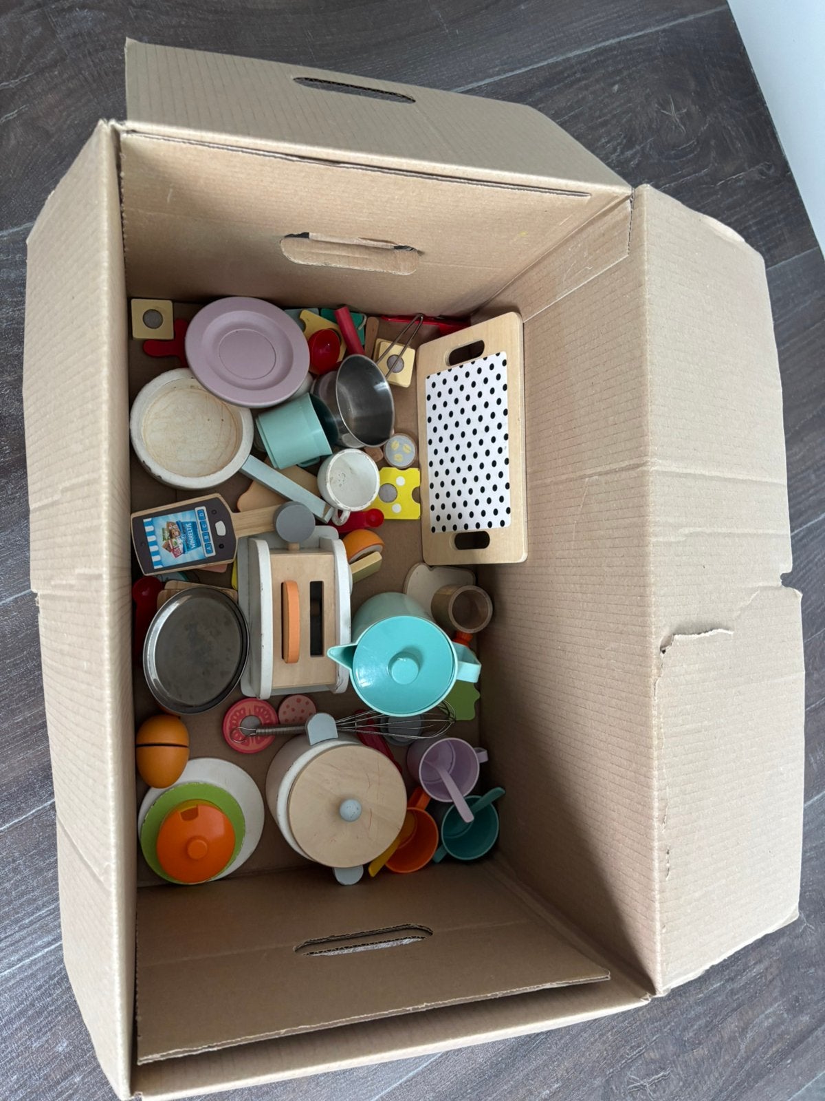 Spulletjes voor speelgoedkeuken, Ophalen, Gebruikt