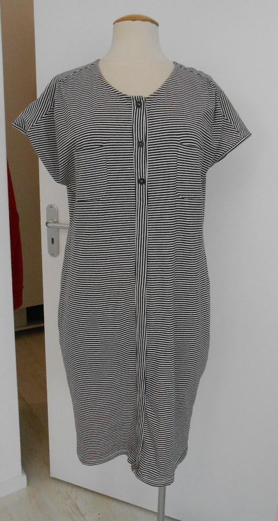 Zoso gestreepte jurk blauw/wit mt L ( 40/42), Kleding | Dames, Maat 38/40 (M), Blauw, Ophalen of Verzenden, Zo goed als nieuw