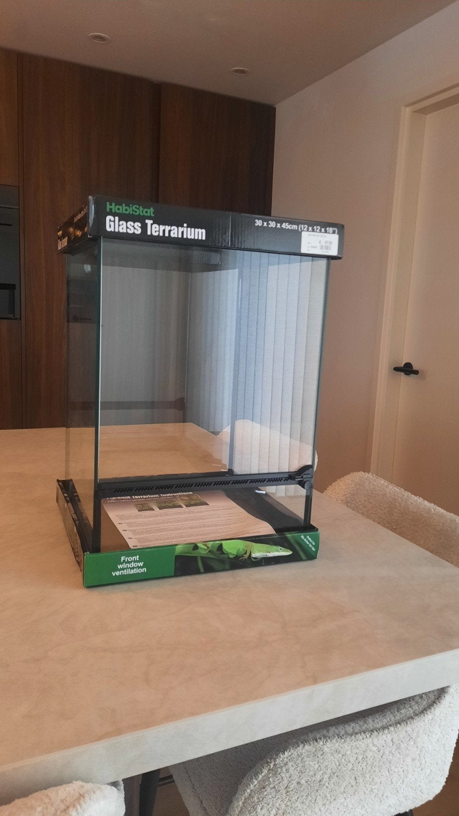 bijna nieuw terrarium Habistat, Dieren en Toebehoren, Ophalen, Zo goed als nieuw, Terrarium of Paludarium