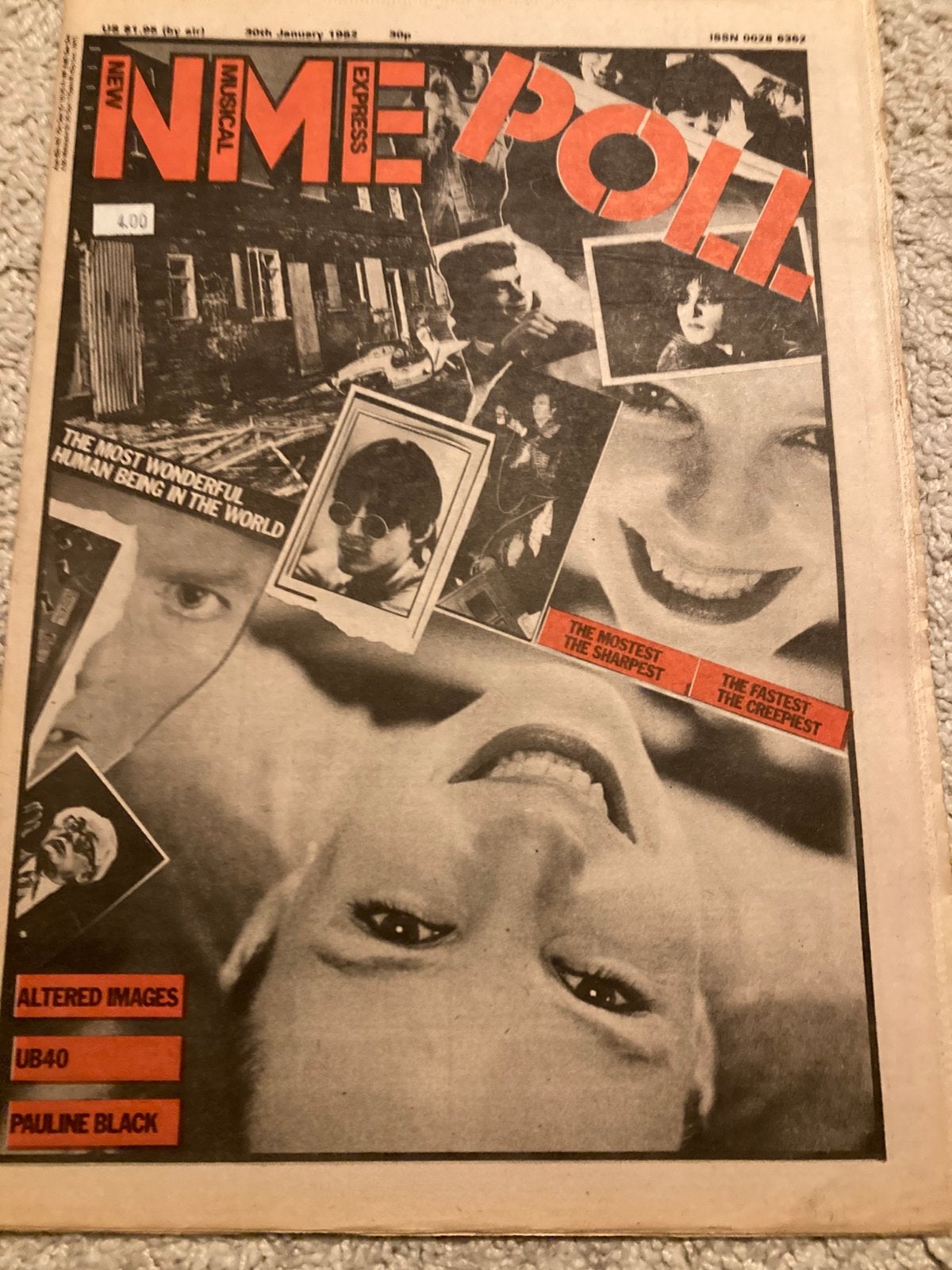 NME 1982 IDEAL Pauline Black UB40 Altered Images, Boeken, Ophalen of Verzenden, Muziek, Film of Tv