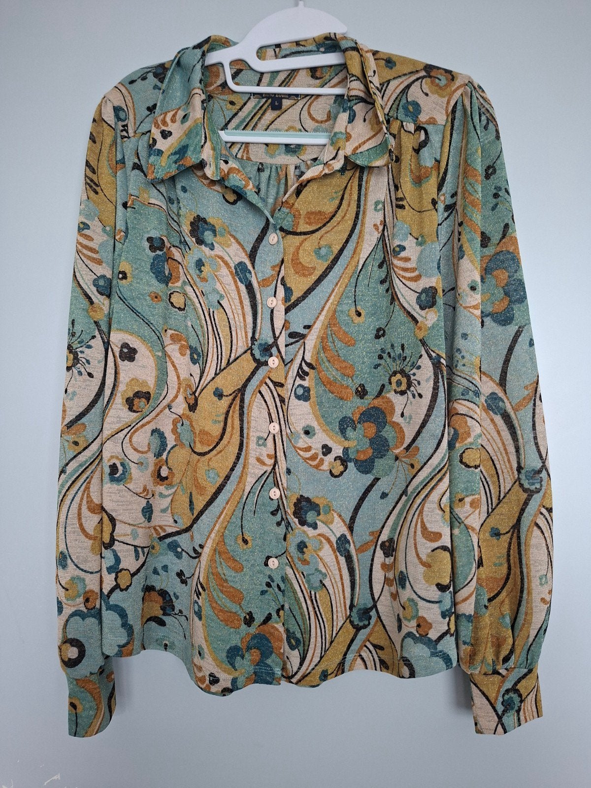 King Louie blouse glitter L, Kleding | Dames, Overige kleuren, Maat 42/44 (L), Ophalen of Verzenden, Zo goed als nieuw