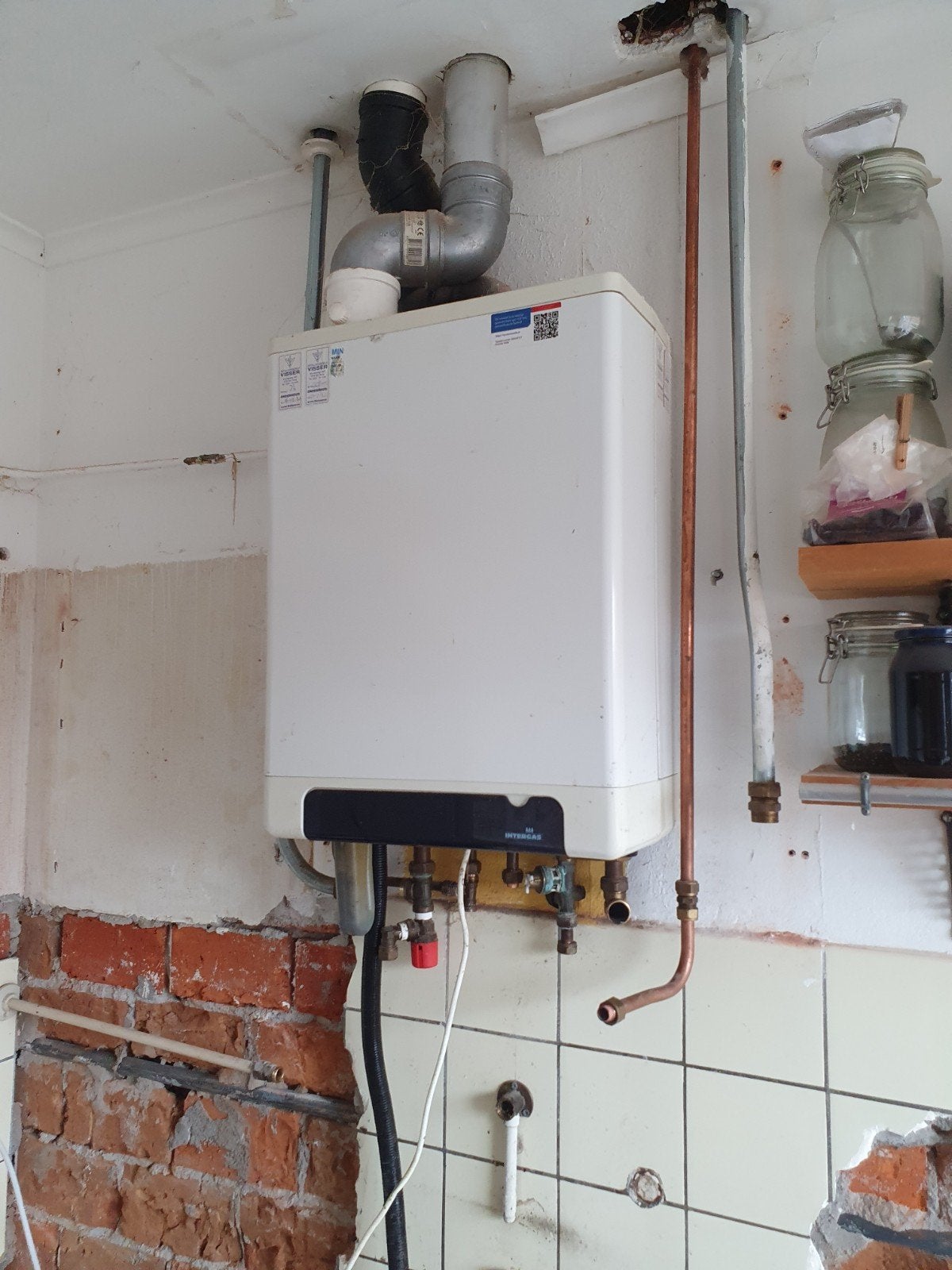 Intergas Kompakt HRE, Ophalen, Aardgas, Geiser, Minder dan 20 liter