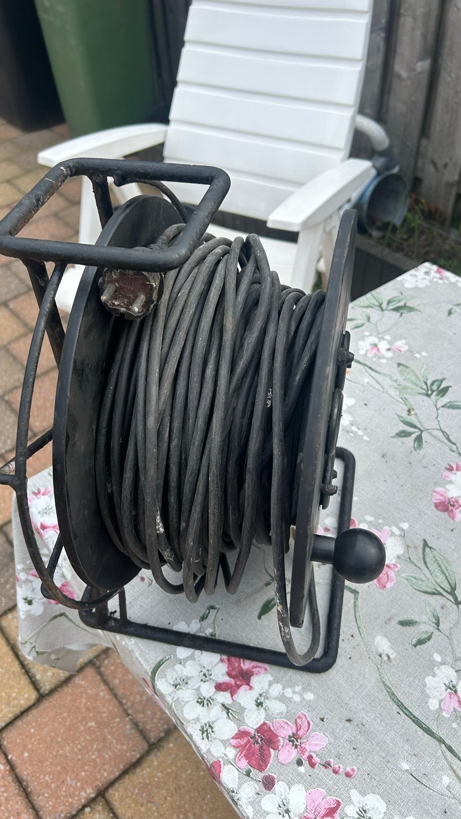 Kabelhaspel 45 meter - Gebruikt, Doe-het-zelf en Verbouw, Ophalen of Verzenden, Gebruikt, Kabelhaspel