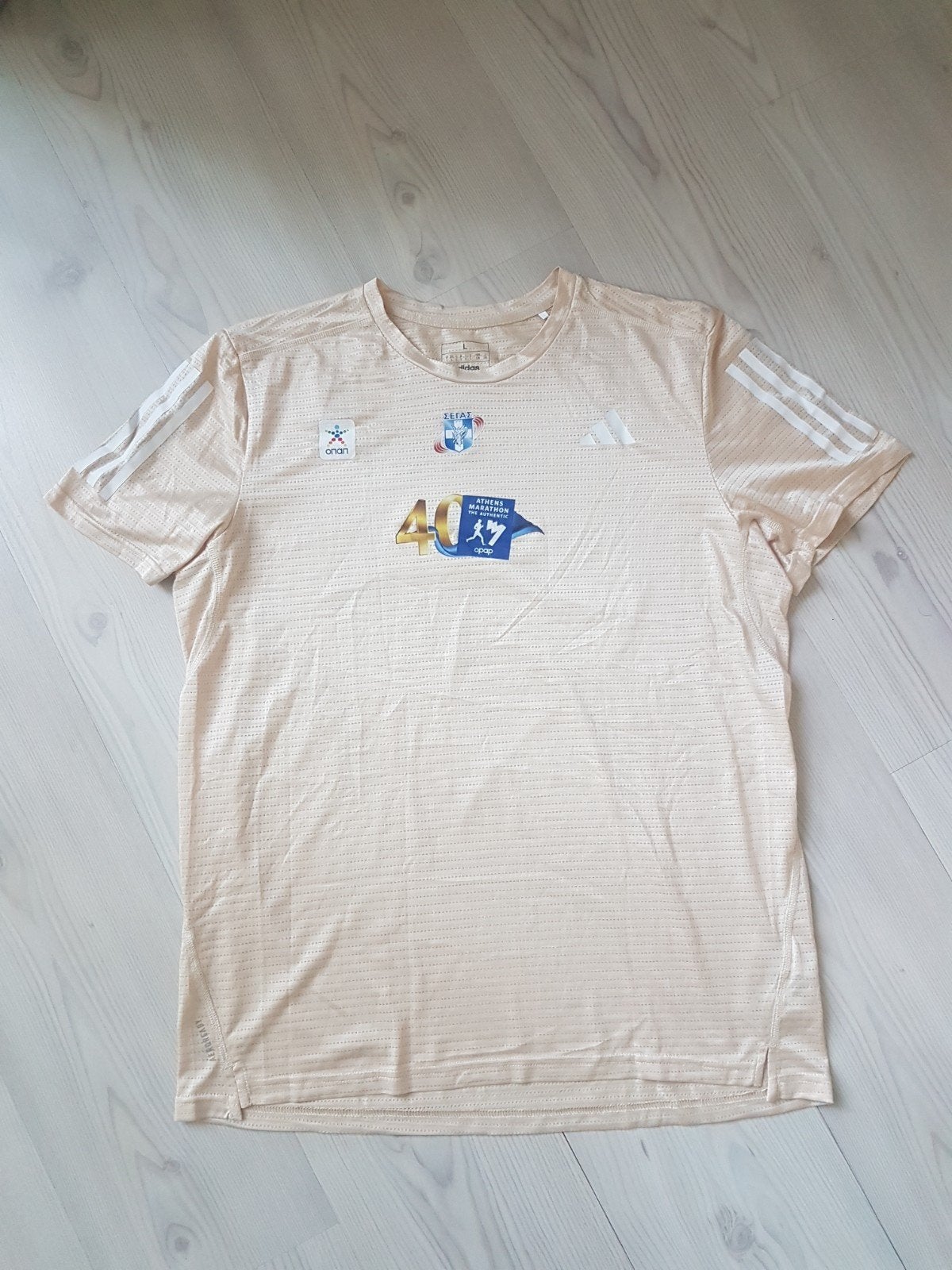 Adidas heren sportshirt in maat large, Ophalen of Verzenden, Zo goed als nieuw, Maat 52/54 (L)