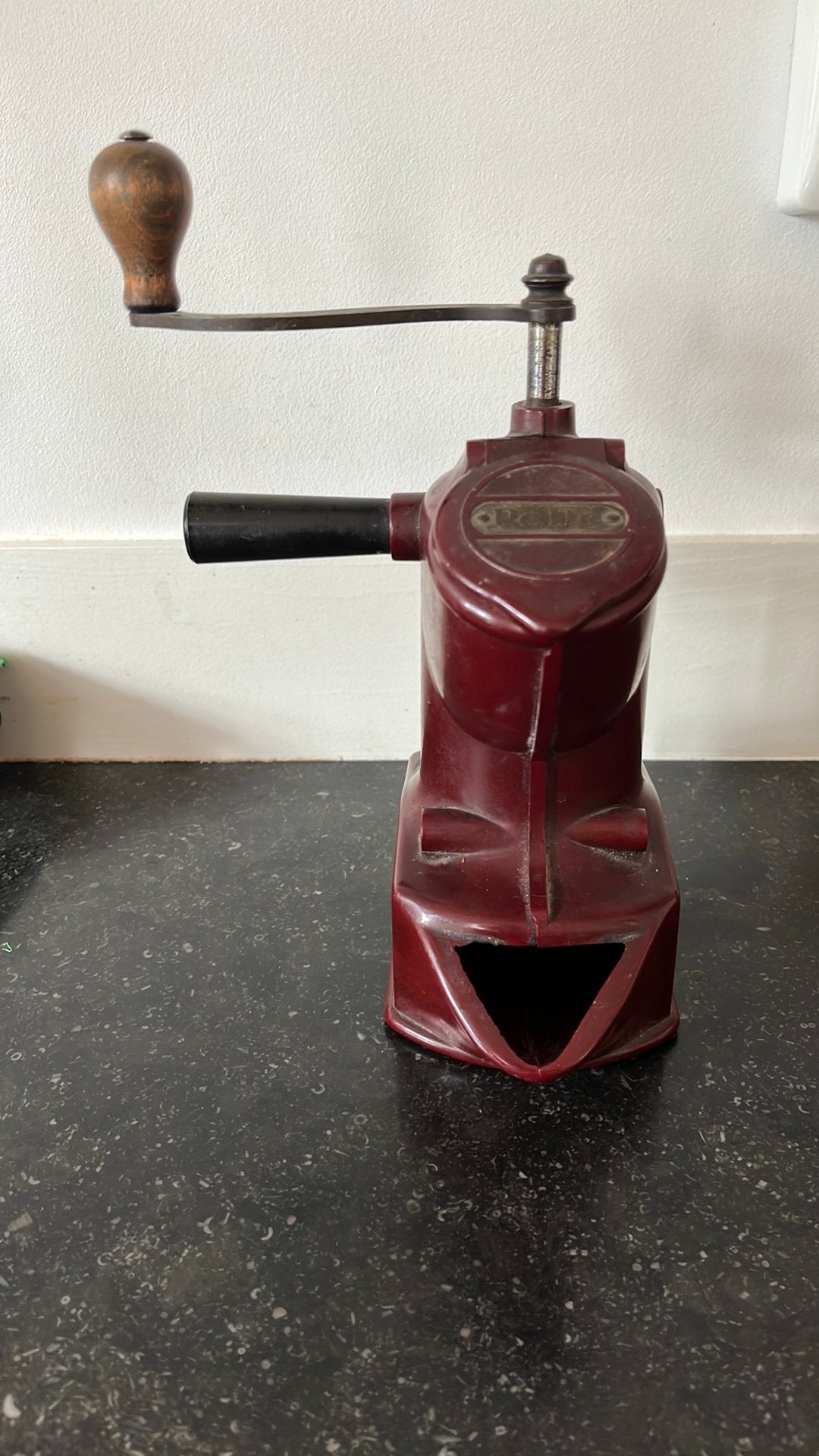 PeDe rood bakelieten koffiemolen, Ophalen of Verzenden