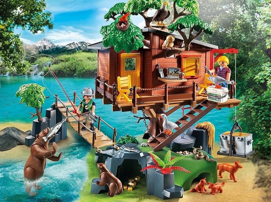 Playmobil Avontuurlijke Boomhut met Dieren, Ophalen of Verzenden, Gebruikt