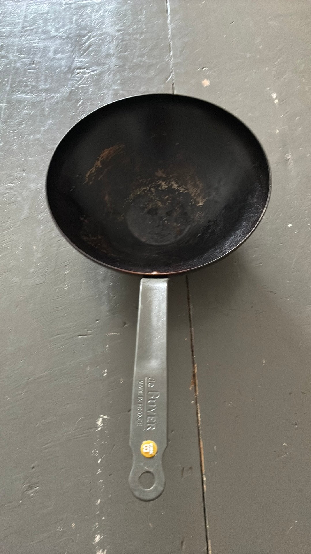 De Buyer wokpan 28 cm, Ophalen, Overige materialen, Gebruikt, De Buyer