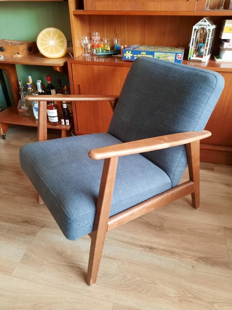 IKEA Ekenäset stoel in goede conditie, Huis en Inrichting, Ophalen, Modern, Scandinavisch, Blauw, Zo goed als nieuw