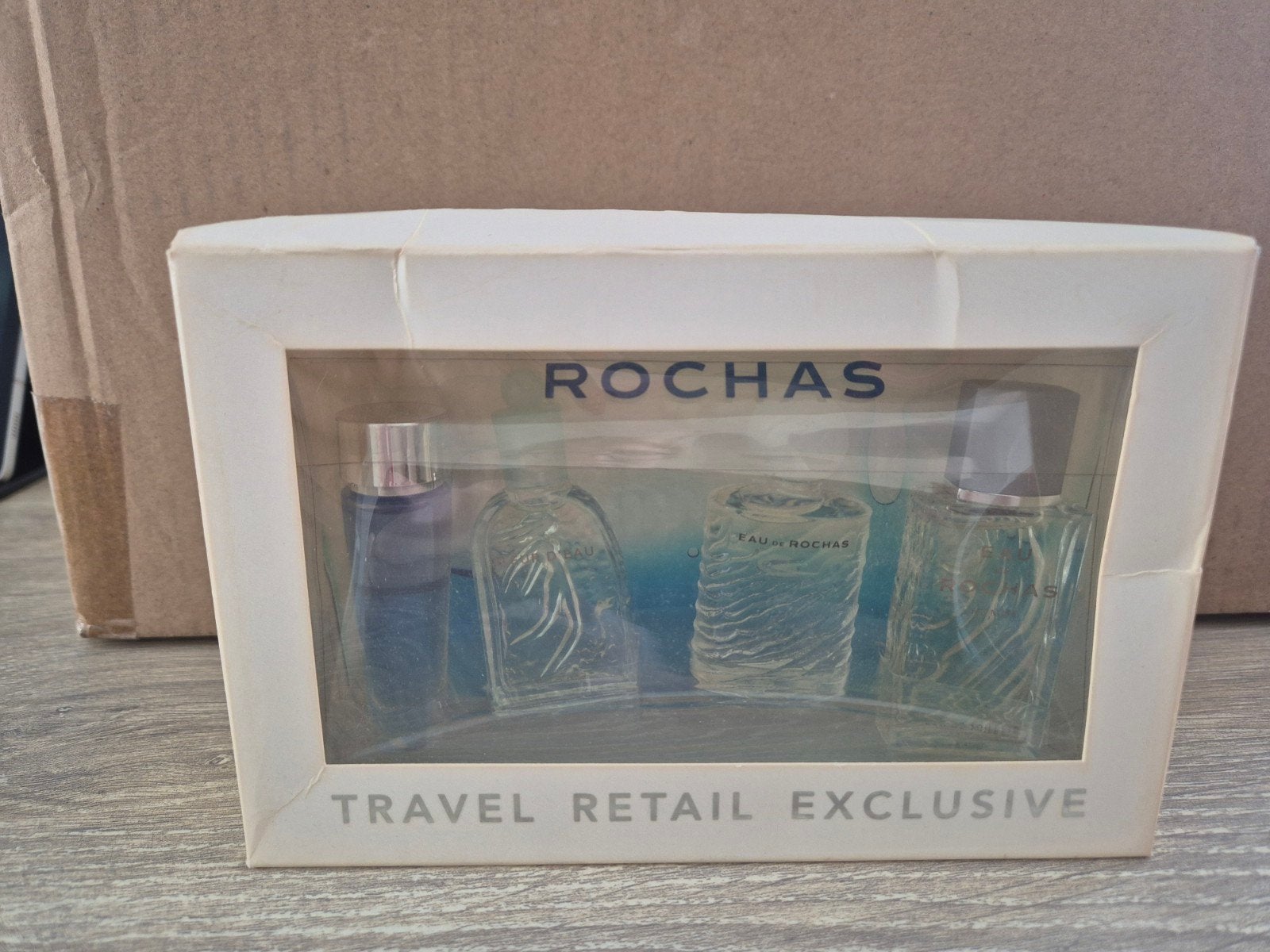 Rochas Travel Retail Exclusive Miniatuur Parfum Set, Ophalen of Verzenden, Zo goed als nieuw, Miniatuur