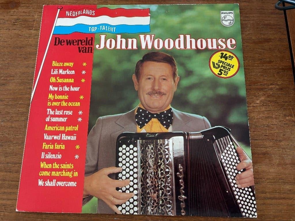 LP De wereld van John Woodhouse Accordeon, Gebruikt, Ophalen of Verzenden, 1970 - 1979, 12 inch