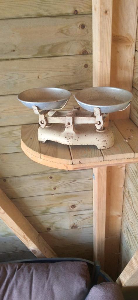 Antieke Brocante Weegschaal - Decoratief, Ophalen