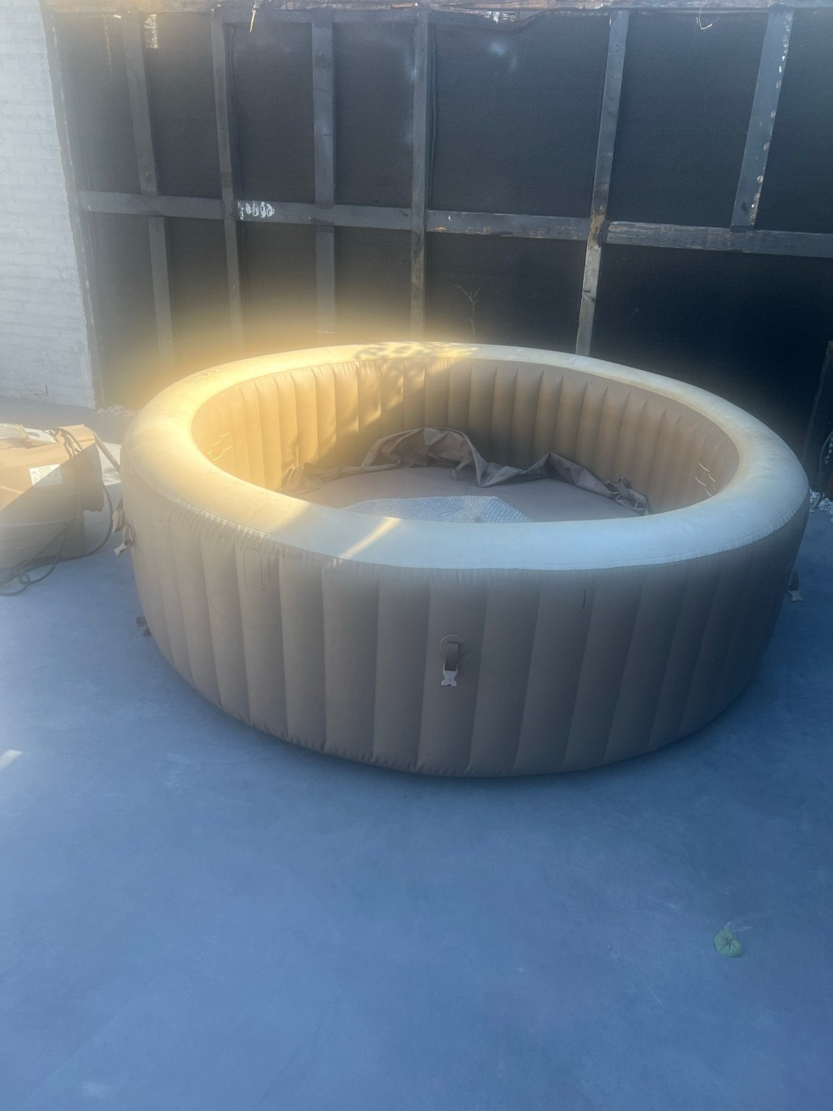 Intex Whirlpool PureSpa Bubble Massage Sahara Tan, Tuin en Terras, Bubbelbaden en Hottubs, Ophalen, Gebruikt, Filter, Opblaasbaar