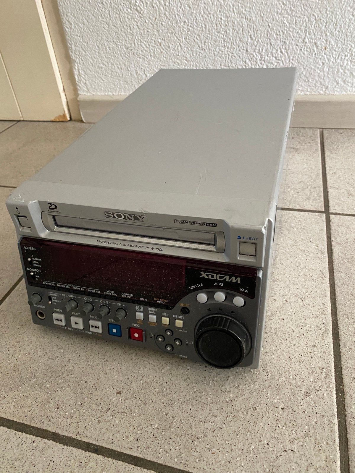 Sony PDW 1500 XDCAM recorder, Ophalen of Verzenden, Zo goed als nieuw, Audio