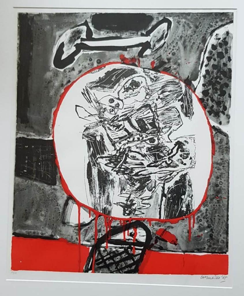 Corneille Beverloo(1922)Lithografie "Compositie" Ges Gen Ged, Ophalen of Verzenden