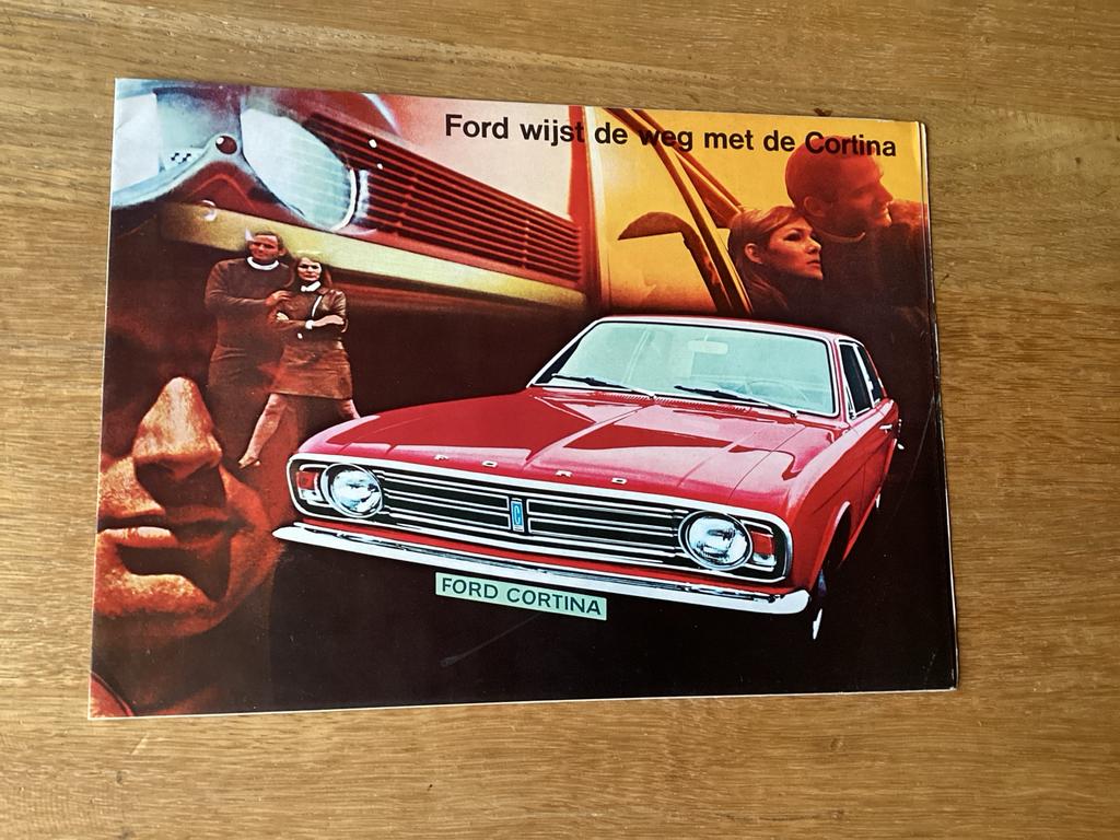 Ford Cortina Brochure - 1970, Ophalen of Verzenden, Gelezen, Ford