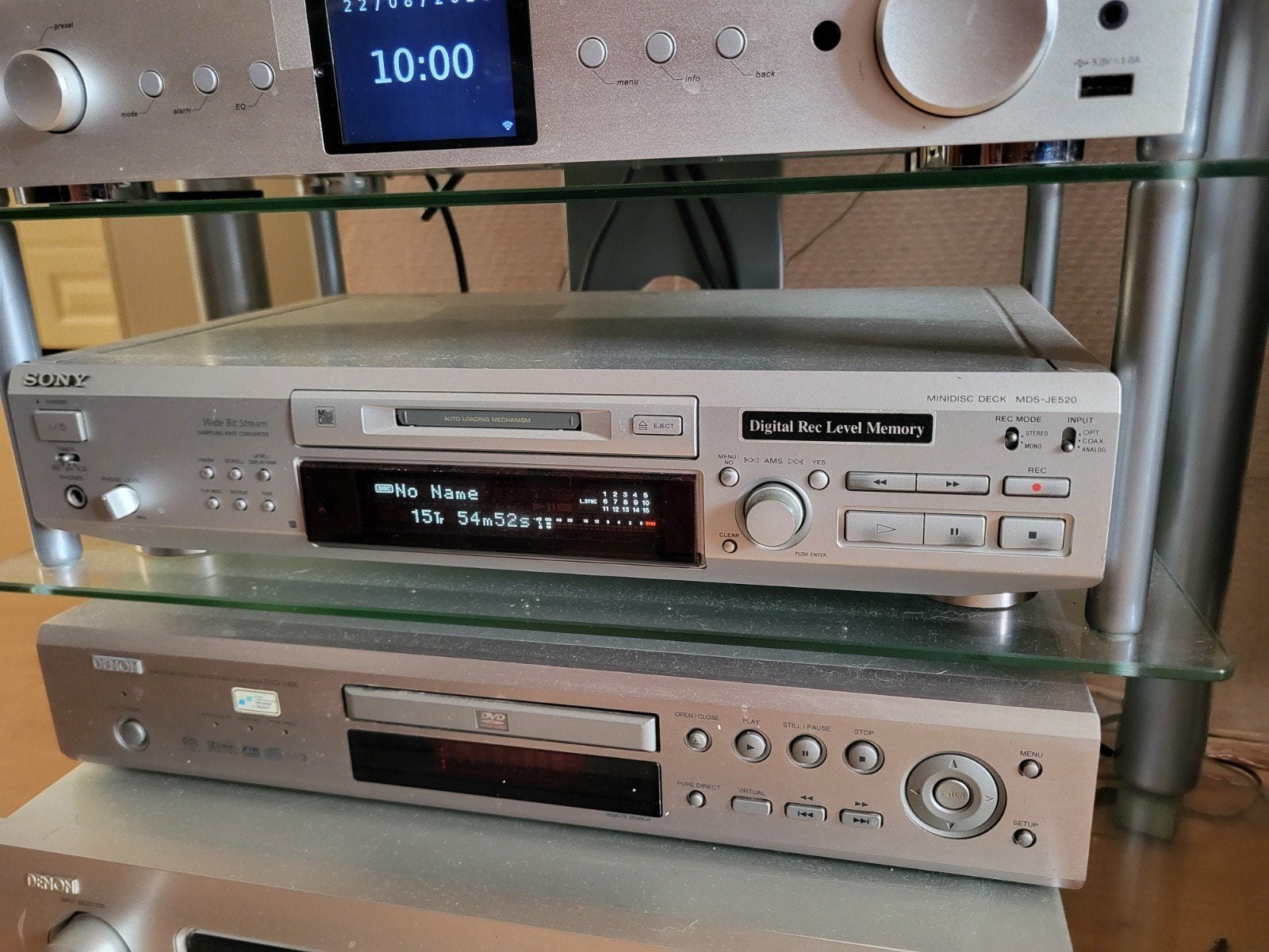 Sony Minidisc Recorder MDS-JE520, Ophalen of Verzenden, Minidisc-recorder