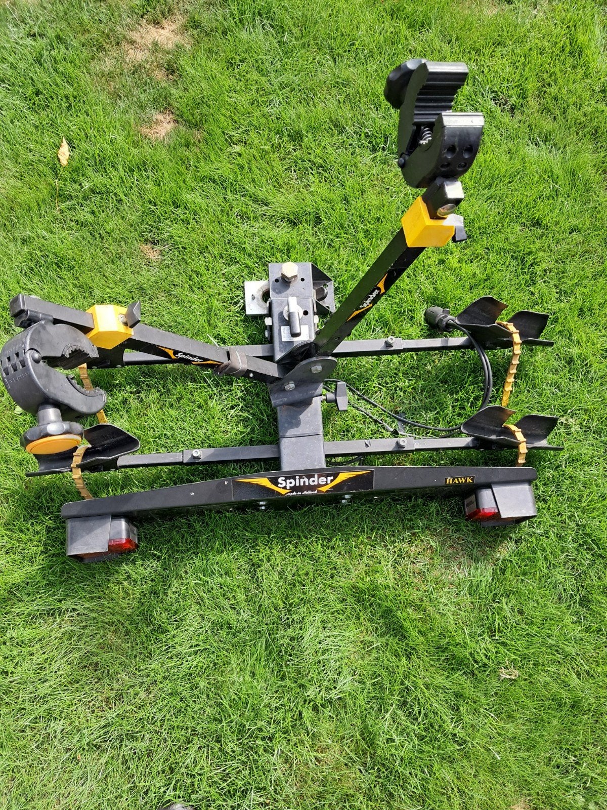 Spinder Hawk Trekhaak Fietsendrager voor 2 fietsen, Ophalen, 2 fietsen, Gebruikt, Trekhaakdrager