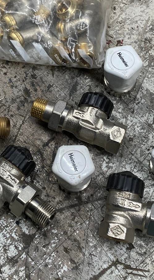 Div thermostaat kranenen Danfoss &Heimeier, Doe-het-zelf en Verbouw, Verwarming en Radiatoren, Thermostaat, Minder dan 30 cm, Nieuw