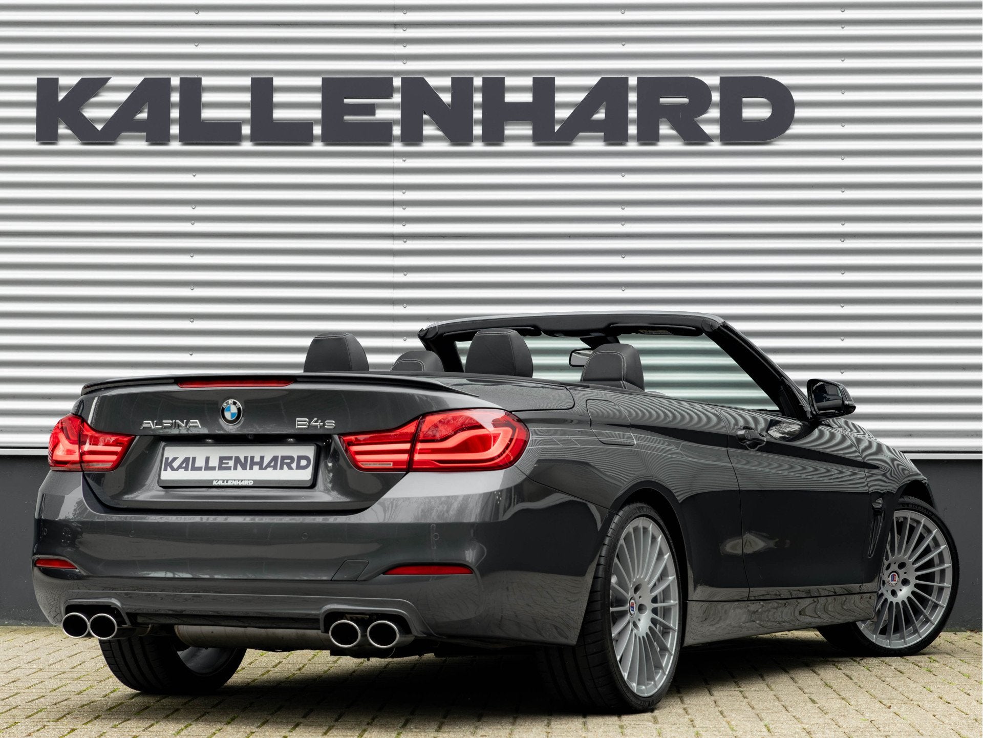 Alpina B4 S Bi-Turbo Cabrio - Volleder - Schmiederäder - NL, Auto's, Gebruikt, 4 stoelen, 441 pk, Zilver of Grijs
