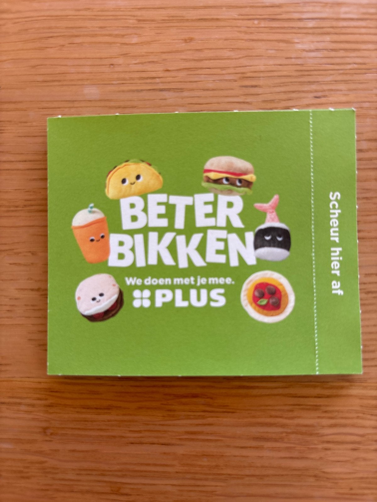 Plus Beter Bikken spaarzegels (7 stuks), Plus, Ophalen of Verzenden