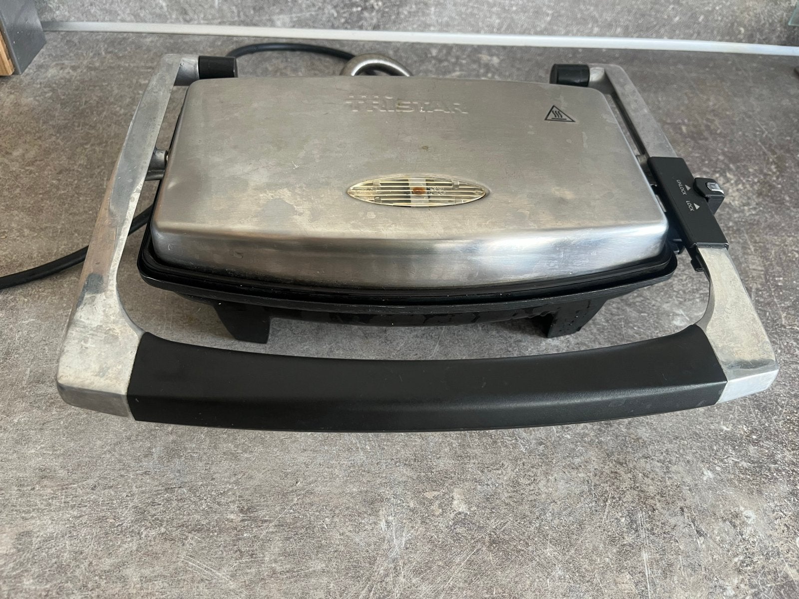 Tristar Contactgrill GR-2841 - Gebruikt, Ophalen, Gebruikt, Tafelgrill