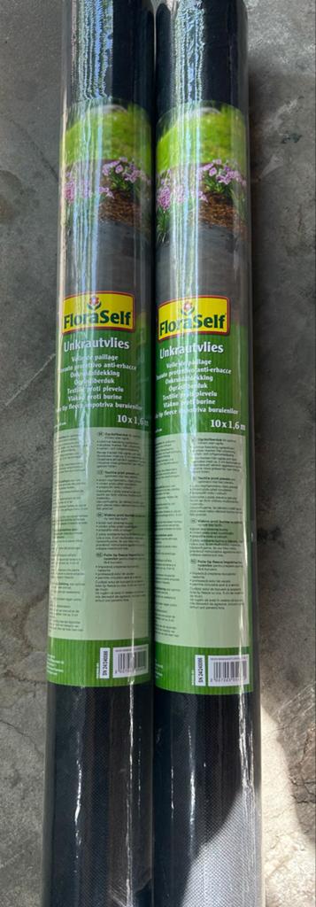 FloraSelf Onkruidvlies 10x1,6m - nieuw, Ophalen of Verzenden