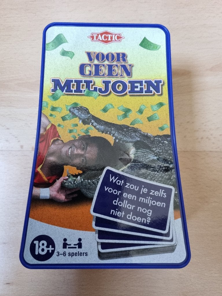 Voor geen miljoen, Hobby en Vrije tijd, Gezelschapsspellen | Kaartspellen, Drie of vier spelers, Ophalen of Verzenden, Zo goed als nieuw