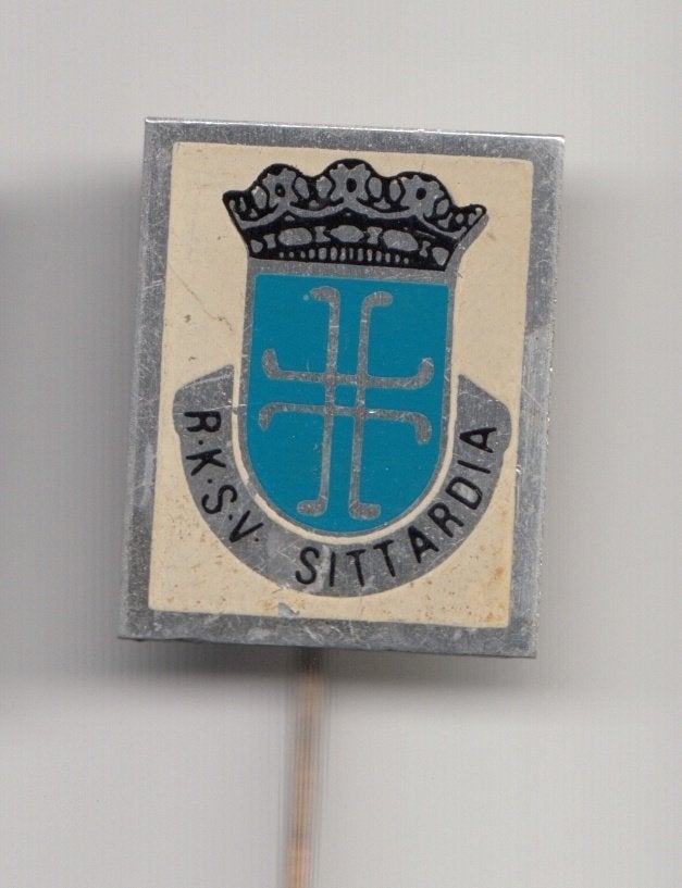 Voetbal RKSV Sittardia speldje, Gebruikt, Niet vindbaar, Niet vindbaar, Speldje of Pin