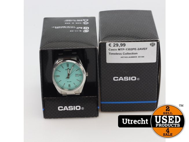 Casio MTP-1302PE-2AVEF Timeless Collection, Sieraden, Tassen en Uiterlijk, Horloges | Heren, Zo goed als nieuw