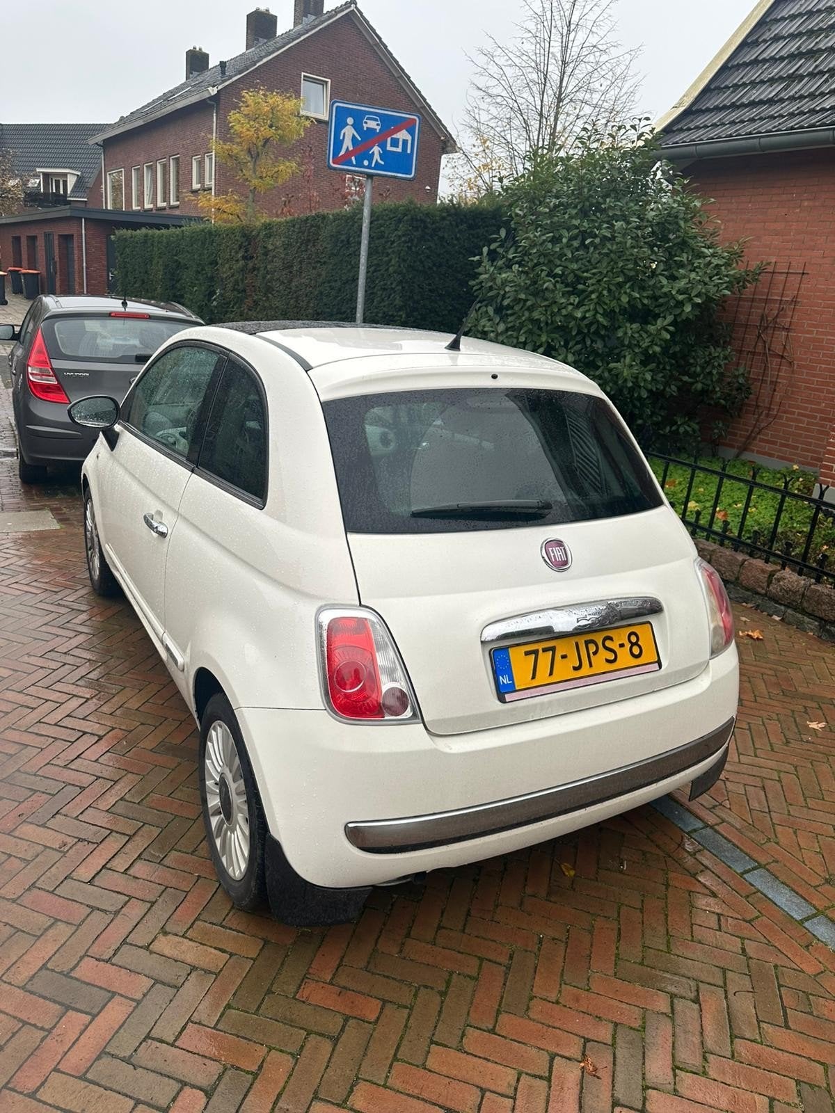 Fiat 500 1.2 AUT 51KW 2009 Wit, 1242 cc, 4 cilinders, Wit, Origineel Nederlands