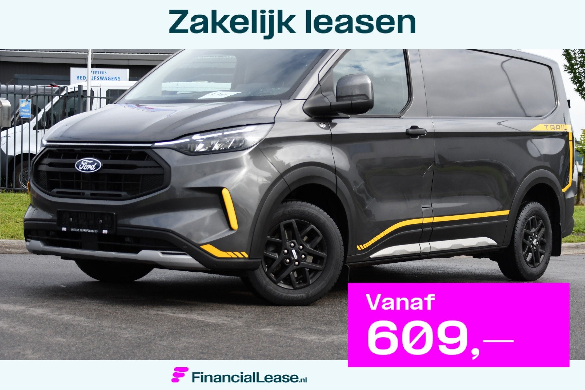 Ford Transit Custom 320 2.0 TDCI L1H1 Trail AWD 4x4 Camera,, Automaat, Gebruikt, 4 cilinders, Leder