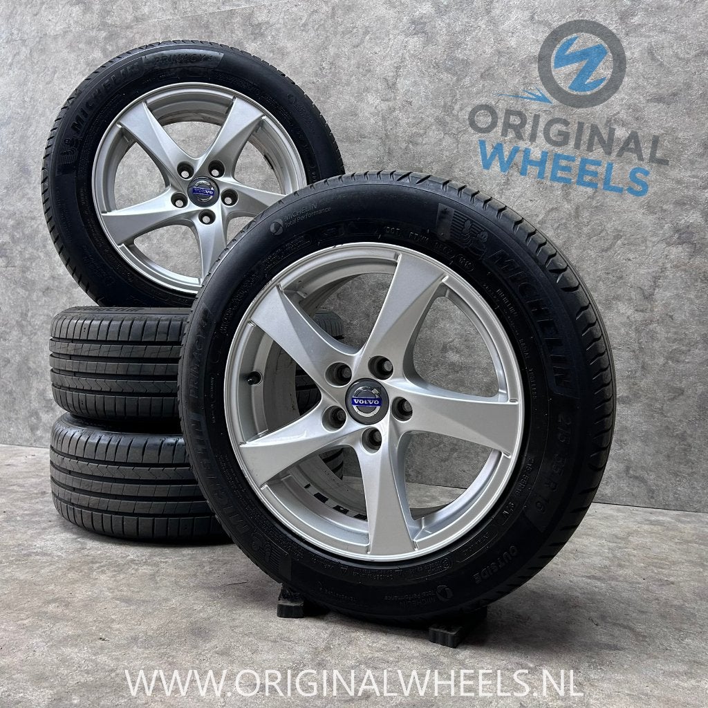 16 inch originele Hera velgen + zomerbanden Volvo V40, Gebruikt, 16 inch, Banden en Velgen, Volvo