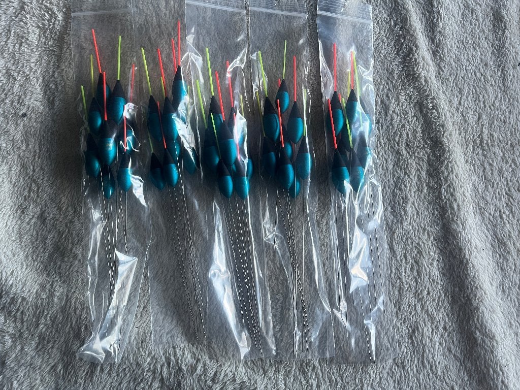 adv 151a / NIEUW serie 40 dobbers TUBERTINI, Watersport en Boten, Ophalen of Verzenden, Nieuw, Dobber of Lood