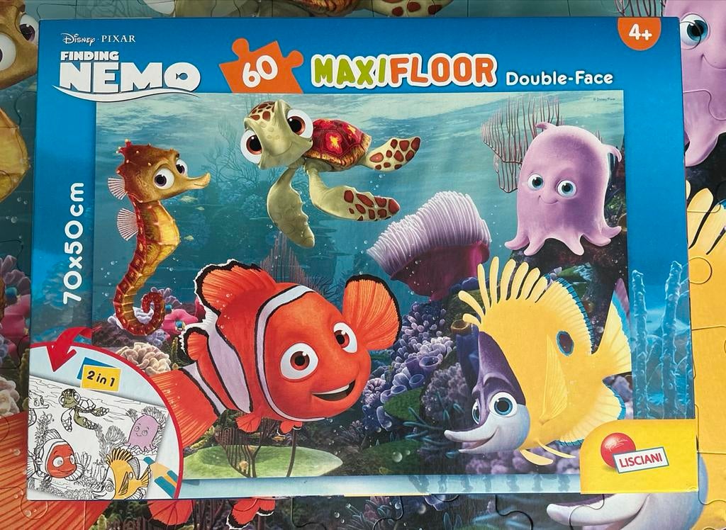 DISNEY PIXAR Finding Nemo vloerpuzzel-  Maxifloor 60 stukken, Ophalen of Verzenden, Meer dan 50 stukjes, Zo goed als nieuw, 4 tot 6 jaar