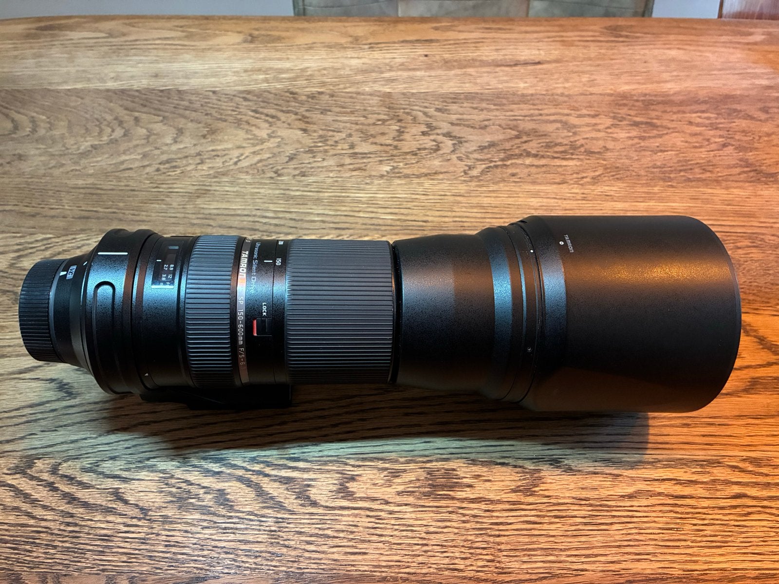 Tamron 150-600mm F/5.0-6.3 SP Di VC USD Nikon, Audio, Tv en Foto, Ophalen, Gebruikt, Zonnekap, Telelens
