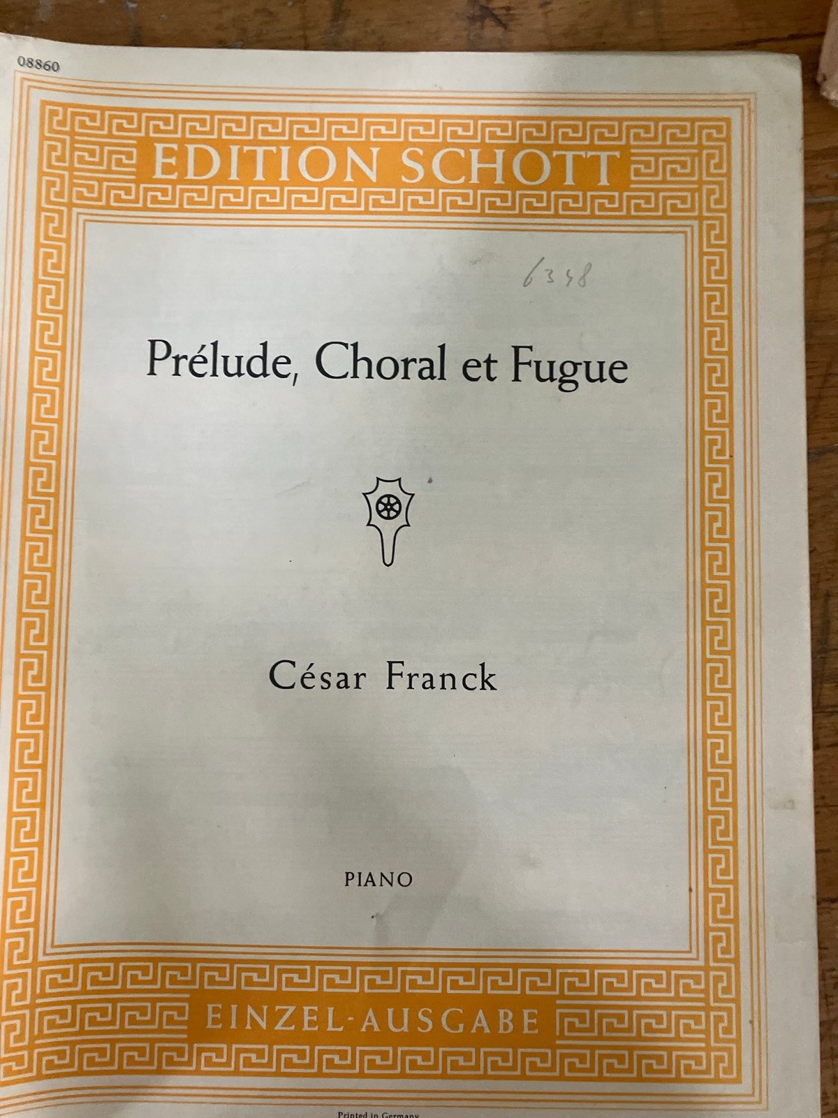 César Franck - Prélude, Choral et Fugue voor Piano, Gebruikt, Klassiek, Ophalen of Verzenden, Artiest of Componist