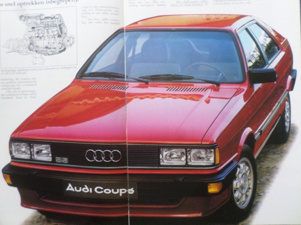 Audi Coupe 1982 Brochure, Ophalen of Verzenden, Zo goed als nieuw, Audi