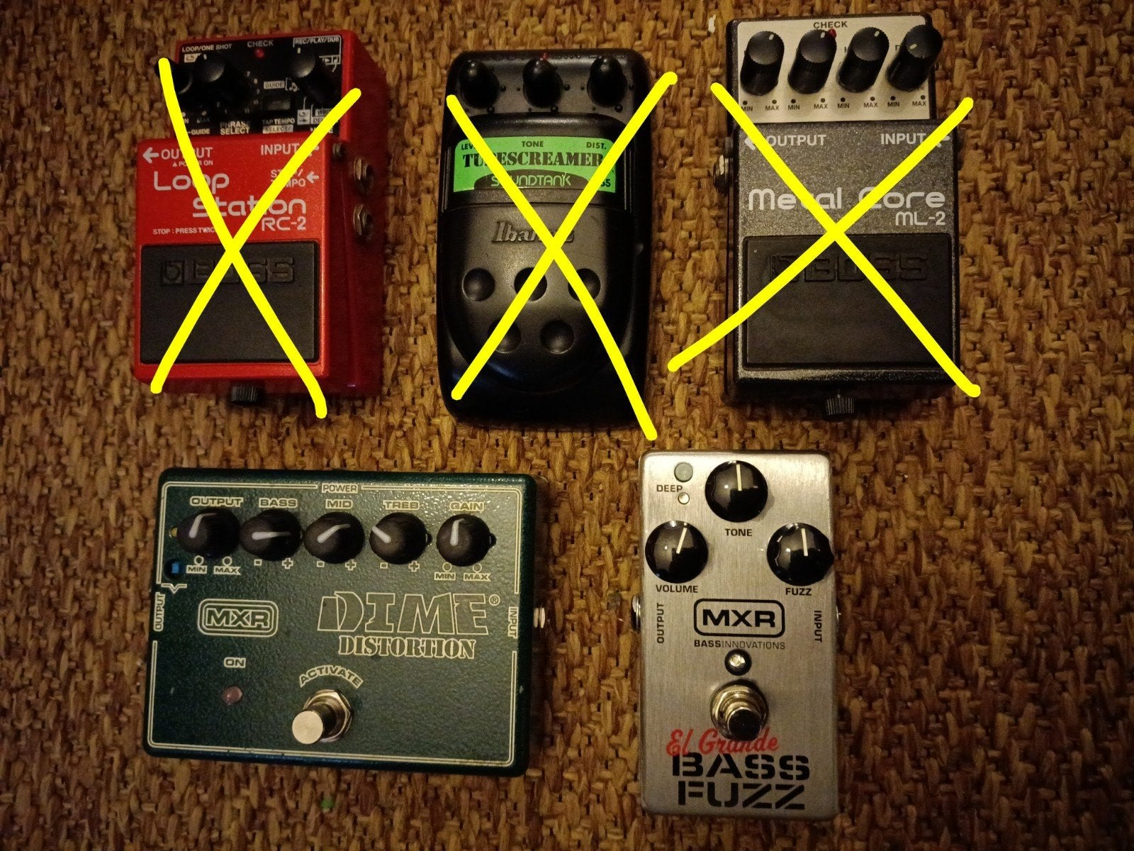 Pedalen bas en gitaar, Muziek en Instrumenten, Effecten, Verzenden, Zo goed als nieuw